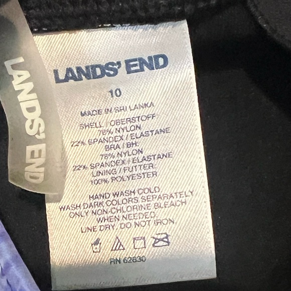 Lands End One Piece Bathing Suit Sz 10 - Picture 2 of 6